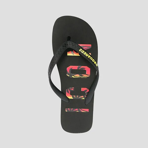 Dép Xỏ Ngón Nam Dsquared2 Logo Icon Sunset FFM0001 17206270 M652 Màu Đen Size 40 - Dép - Vua Hàng Hiệu