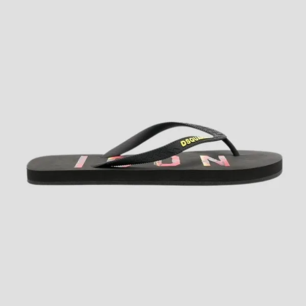 Dép Xỏ Ngón Nam Dsquared2 Logo Icon Sunset FFM0001 17206270 M652 Màu Đen Size 40 - Dép - Vua Hàng Hiệu