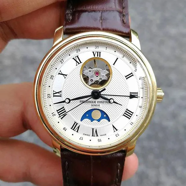 Đồng Hồ Nam Frederique Constant Moonphase FC-335MC4P5 Màu Trắng Nâu - Đồng hồ - Vua Hàng Hiệu