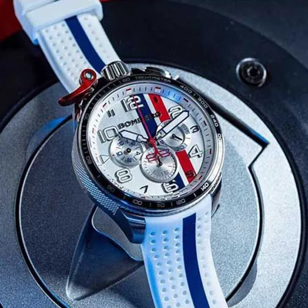 Đồng Hồ Nam Bomberg Bolt-68 Racing Navy Blue Stripe BS45CHSP.059-4.10 - 45mm Phối Màu