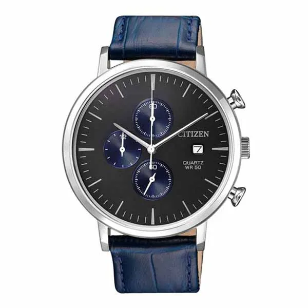 Đồng Hồ Nam Citizen AN3610-04H Dây Da Xanh - Đồng hồ - Vua Hàng Hiệu