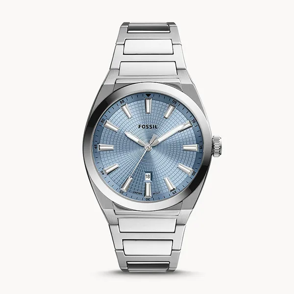 Đồng Hồ Nam Fossil Everett FS5986 Màu Xanh Bạc
