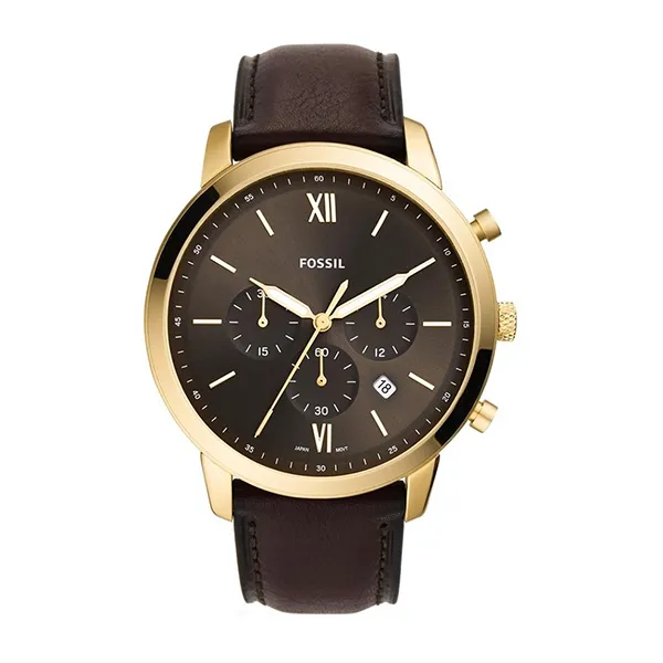 Đồng Hồ Nam Fossil Neutra Chrono FS5763 Màu Nâu Vàng
