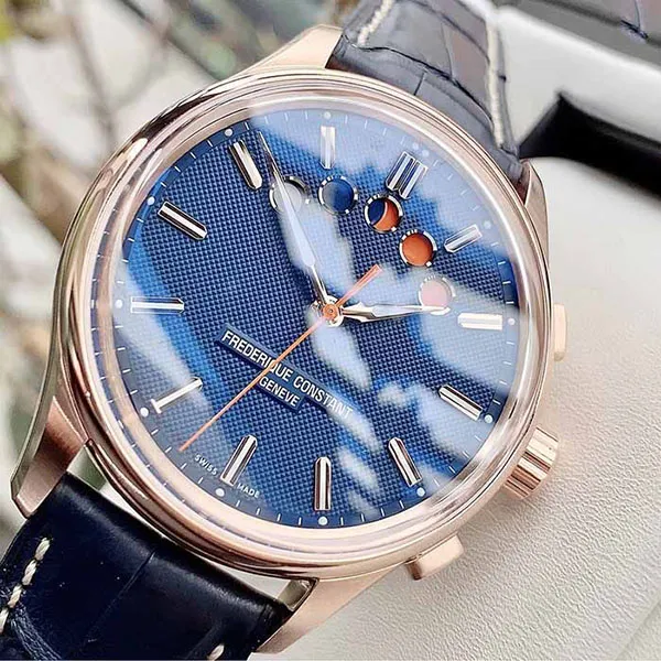 Đồng Hồ Nam Frederique Constant FC-380NT4H4 Màu Xanh/ Vàng Hồng - Đồng hồ - Vua Hàng Hiệu