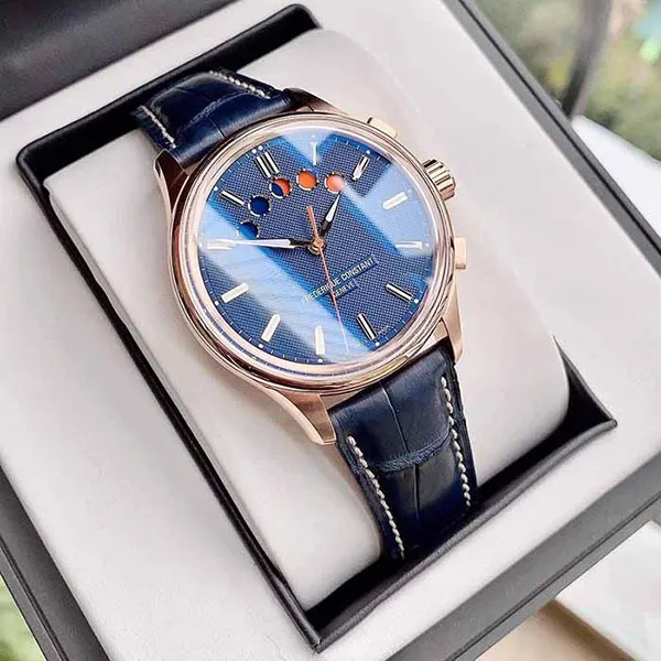 Đồng Hồ Nam Frederique Constant FC-380NT4H4 Màu Xanh/ Vàng Hồng - Đồng hồ - Vua Hàng Hiệu