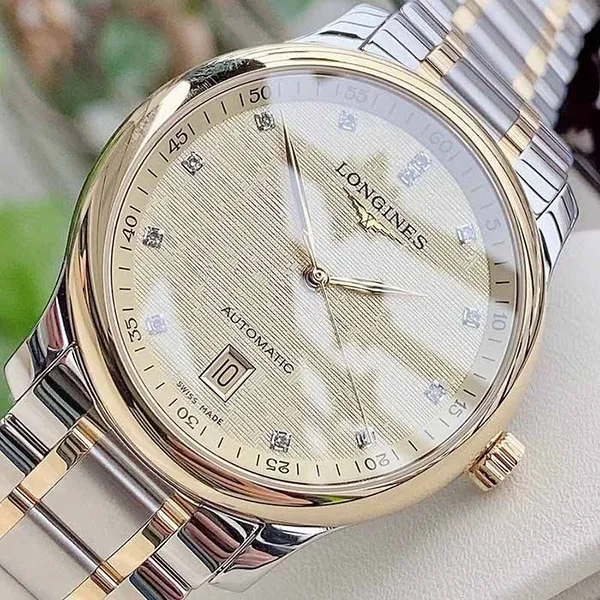 Đồng Hồ Nam Longines Master L2.628.5.38.7 Màu Vàng - Bạc - Đồng hồ - Vua Hàng Hiệu