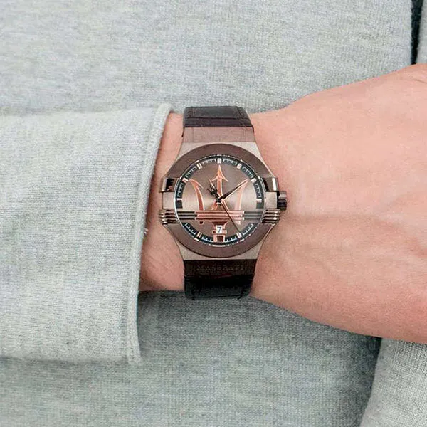 Đồng Hồ Nam Maserati Potenza Brown Dial Mens R8851108011 Màu Nâu - Đồng hồ - Vua Hàng Hiệu