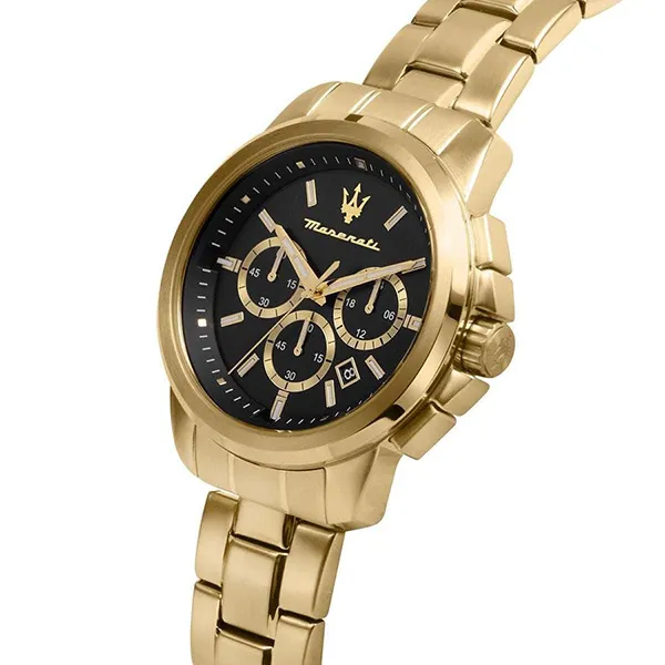 Đồng Hồ Nam Maserati Successo Men's Gold Plated Watch R8873621013 Màu Vàng