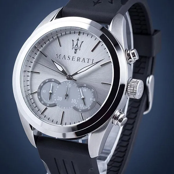 Đồng Hồ Nam Maserati Traguardo Chronograph Silver Grey Mens R8871612012 Màu Xám Bạc - Đồng hồ - Vua Hàng Hiệu