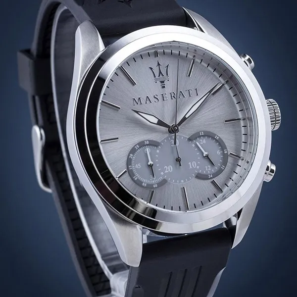 Đồng Hồ Nam Maserati Traguardo Chronograph Silver Grey Mens R8871612012 Màu Xám Bạc - Đồng hồ - Vua Hàng Hiệu