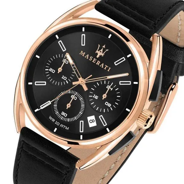 Đồng Hồ Nam Maserati Trimarano Chronograph Black Dial Mens R8871632002 Màu Đen