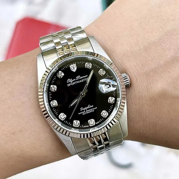 Đồng Hồ Nam Olym Pianus OP89322 Màu Đen Bạc Size 40mm - Đồng hồ - Vua Hàng Hiệu