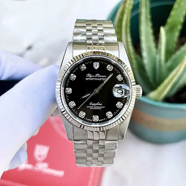 Đồng Hồ Nam Olym Pianus OP89322 Màu Đen Bạc Size 40mm - Đồng hồ - Vua Hàng Hiệu