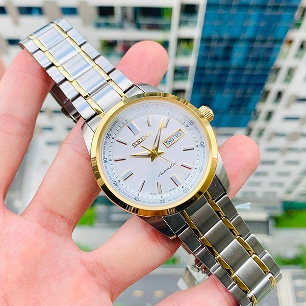 Đồng Hồ Nam Seiko Automatic Demiwhite Men's Watch SARV004 Màu Bạc - 4