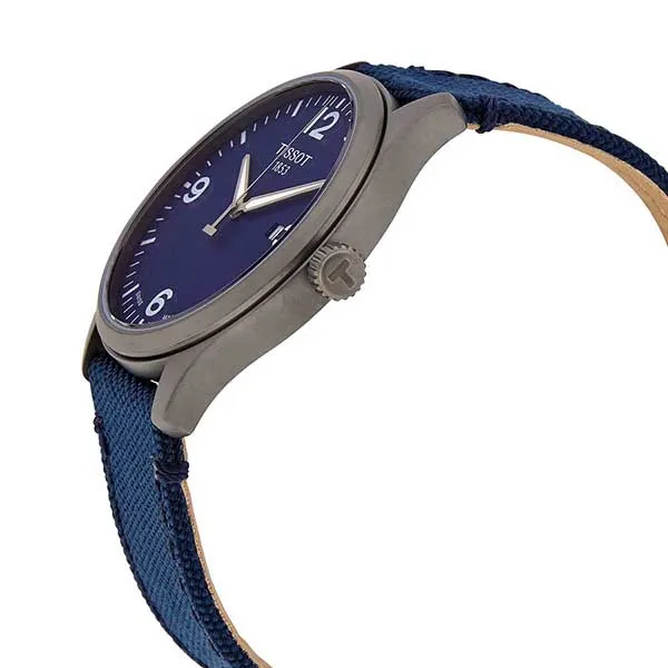 Đồng Hồ Nam Tissot Gent XL Quartz Blue Dial Blue Fabric T116.410.37.047.00 Màu Xanh