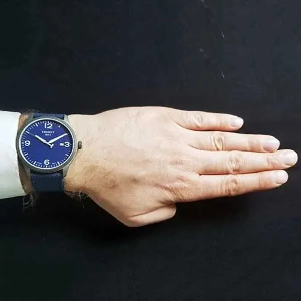 Đồng Hồ Nam Tissot Gent XL Quartz Blue Dial Blue Fabric T116.410.37.047.00 Màu Xanh