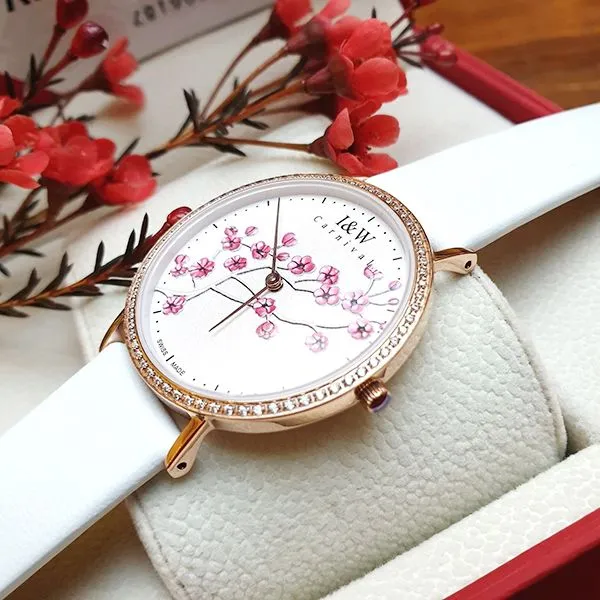 Đồng Hồ Nữ I&W Carnival Ultra Thin IW.3002.214.03.01 Màu Trắng