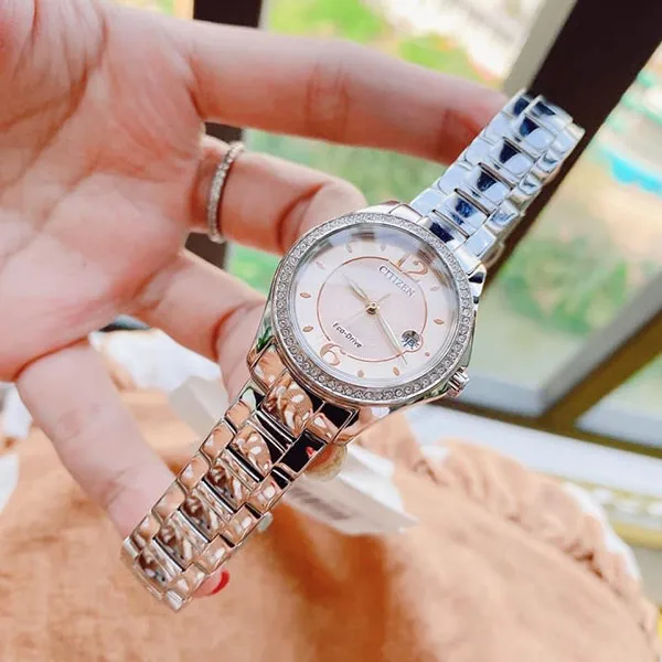 Đồng Hồ Nữ Citizen Silhouette Eco-Drive FE1140-86X Màu Bạc