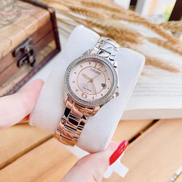 Đồng Hồ Nữ Citizen Silhouette Eco-Drive FE1140-86X Màu Bạc