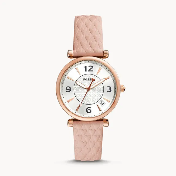 Đồng Hồ Nữ Fossil Carlie ES5269 Màu Trắng Phối Vàng Hồng