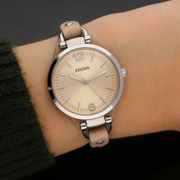 Đồng Hồ Nữ Fossil Georgia 32mm ES2830 Màu Nâu Bạc - Đồng hồ - Vua Hàng Hiệu
