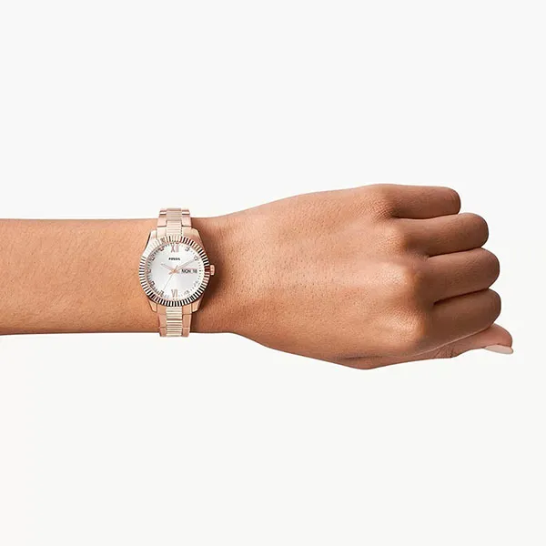 Đồng Hồ Nữ Fossil Scarlette ES5200 Màu Bạc/ Vàng Hồng