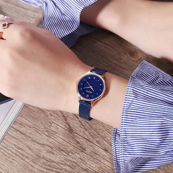 Đồng Hồ Nữ Julius JA-1060D Màu Xanh Dương