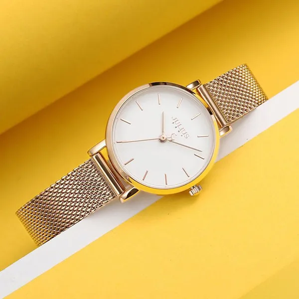 Đồng Hồ Nữ Julius JA-1164LF Màu Vàng Gold - Đồng hồ - Vua Hàng Hiệu