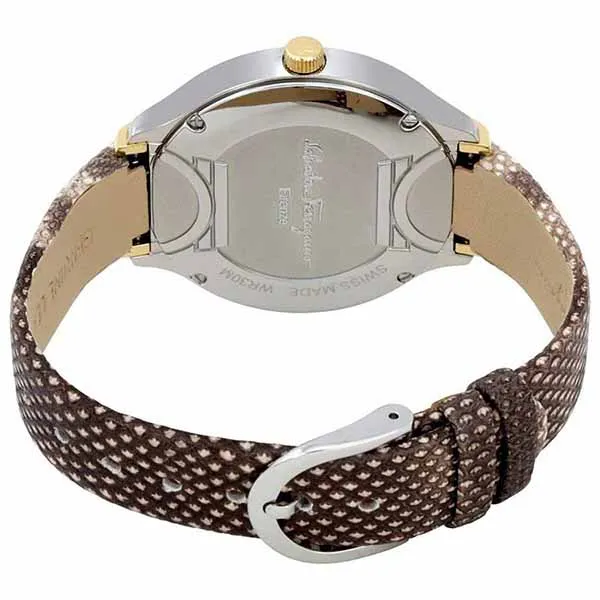 Đồng Hồ Nữ Salvatore Ferragamo Women's Signature Beige Quartz Watch FIZ060015 38mm Màu Nâu - Đồng hồ - Vua Hàng Hiệu