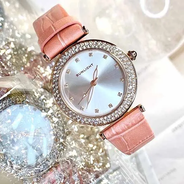 Đồng Hồ Nữ Sunlight Watches For Women Màu Vàng Hồng