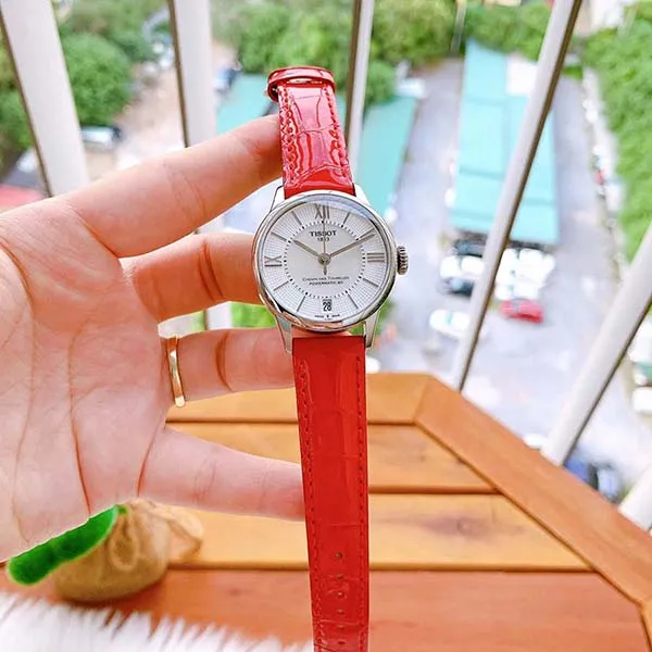 Đồng Hồ Nữ Tissot Chemin Des Tourelles Powermatic 80 Lady T0992071611800 Màu Đỏ - Đồng hồ - Vua Hàng Hiệu