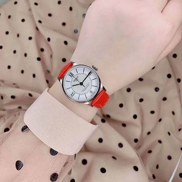 Đồng Hồ Nữ Tissot Chemin Des Tourelles Powermatic 80 Lady T0992071611800 Màu Đỏ - Đồng hồ - Vua Hàng Hiệu