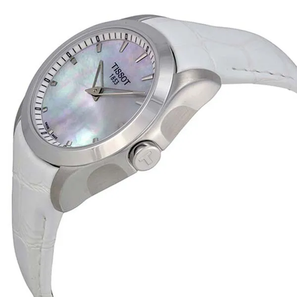 Đồng Hồ Nữ Tissot Couturier Grande Of Pearl Dial White Leather T0352461611100 Màu Trắng Bạc