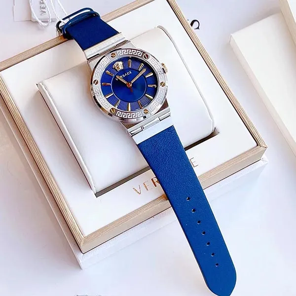 Đồng Hồ Nữ Versace Greca Logo VEVH00120 38mm Màu Xanh Navy - Đồng hồ - Vua Hàng Hiệu