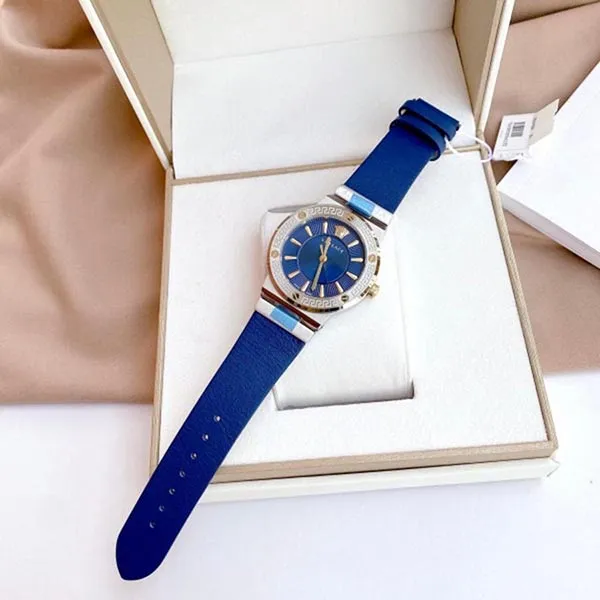 Đồng Hồ Nữ Versace Greca Logo VEVH00120 38mm Màu Xanh Navy - Đồng hồ - Vua Hàng Hiệu