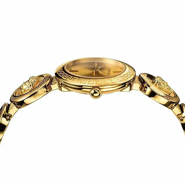 Đồng Hồ Nữ Versace Medusa Stud Icon Watch VERF00718 28mm Màu Vàng Gold