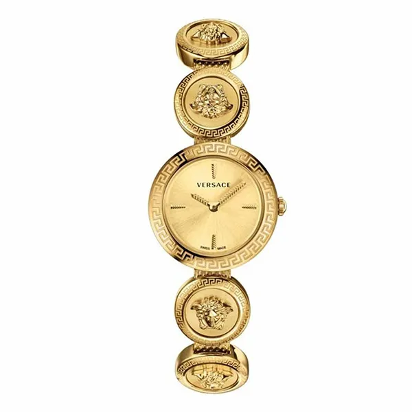 Đồng Hồ Nữ Versace Medusa Stud Icon Watch VERF00718 28mm Màu Vàng Gold