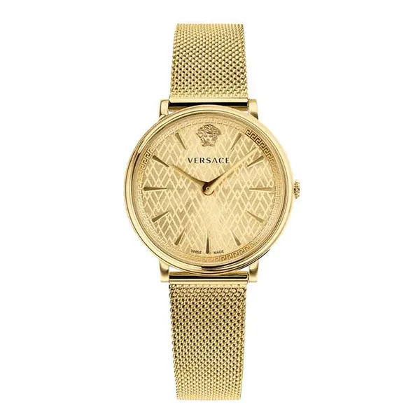 Đồng Hồ Nữ Versace V-Circle Stainless Steel Bracelet VE8100619 38mm Màu Vàng Gold