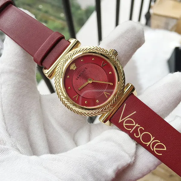 Đồng Hồ Nữ Versace VERE00418 V-Motif Vintage Logo Ladies Watch Màu Đỏ - Đồng hồ - Vua Hàng Hiệu