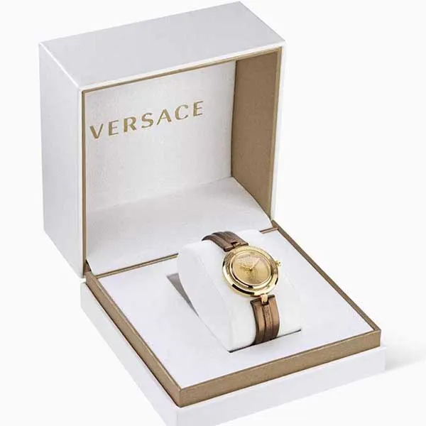 Đồng Hồ Nữ Versace Virtus Infinity Quartz Leather Watch, 34mm Màu Nâu - Đồng hồ - Vua Hàng Hiệu