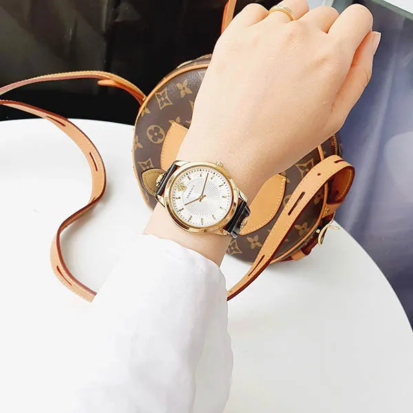 Đồng Hồ Nữ Versace White 38mm Greca Watch VEPX01021 Màu Vàng Đen