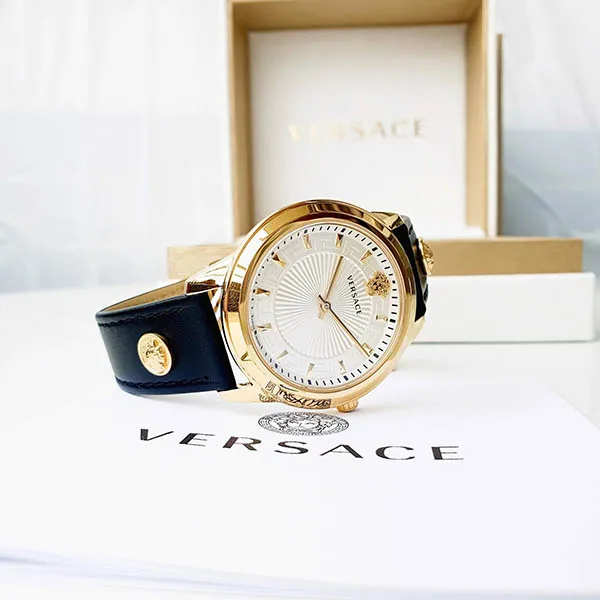 Đồng Hồ Nữ Versace White 38mm Greca Watch VEPX01021 Màu Vàng Đen