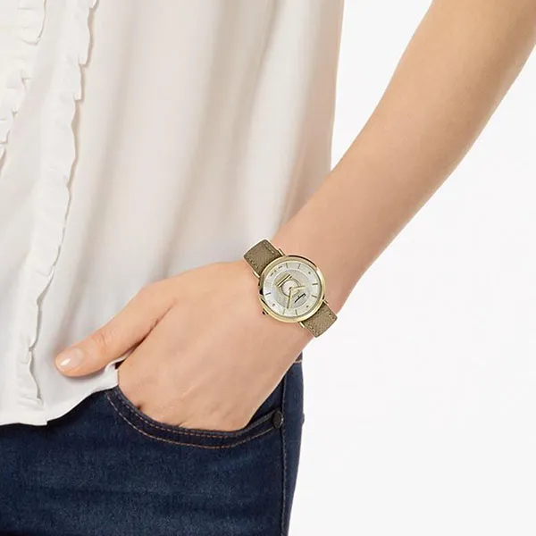Đồng Hồ Nữ Salvatore Ferragamo New Minuetto 92951 36mm Màu Be - Đồng hồ - Vua Hàng Hiệu