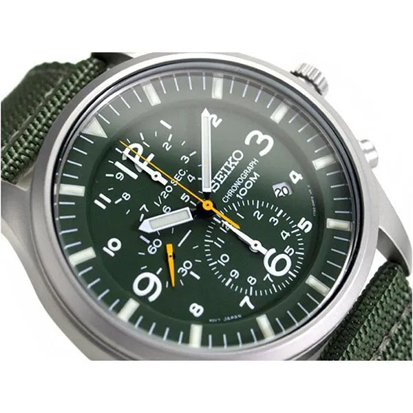 Đồng Hồ Nam Seiko Chronograph SNDA27 Màu Xanh Lục