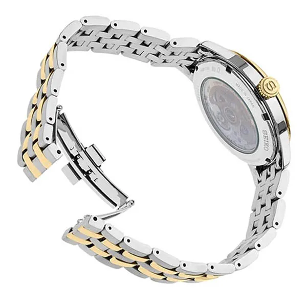 Đồng Hồ Nam Seiko Presage Automatic SSA358 Hở Tim Cho Nam Demi Vàng-Bạc