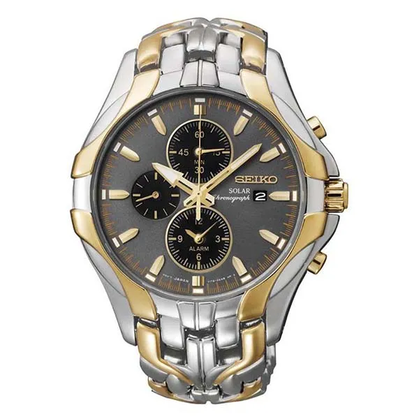 Đồng Hồ Nam Seiko Solar SSC138 Demi Vàng-Bạc - Đồng hồ - Vua Hàng Hiệu