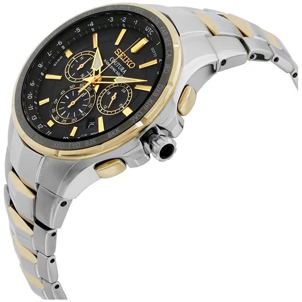 Đồng Hồ Nam Seiko Solar SSG010 Màu Đen Bạc - Đồng hồ - Vua Hàng Hiệu
