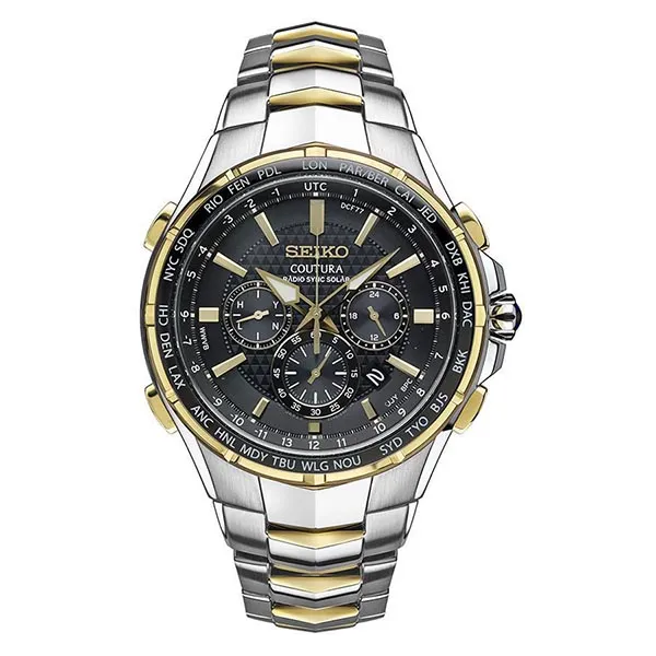 Đồng Hồ Nam Seiko Solar SSG010 Màu Đen Bạc - Đồng hồ - Vua Hàng Hiệu