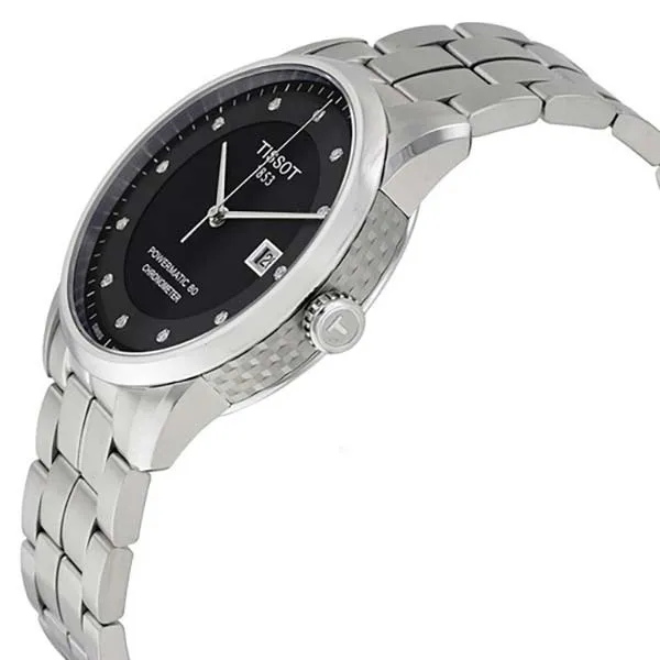 Đồng Hồ Nam Tissot Luxury Automatic Chronometer T086.408.11.056.00 Màu Đen Bạc - Đồng hồ - Vua Hàng Hiệu
