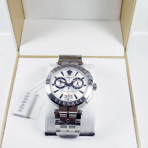 Đồng Hồ Nam Versace Aion Chronograph 45mm VE1D00319 Màu Bạc
